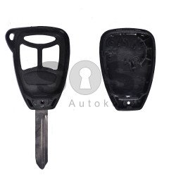 Key Shell (Regular) for Chrysler / Dodge / Jeep Buttons:2+1 / Blade signature: CY24 / (Empty box) TYPE 2 Key Shell (Regular) for Chrysler / Dodge / Jeep Buttons:2+1 / Blade signature: CY24 / (Empty box) TYPE 2