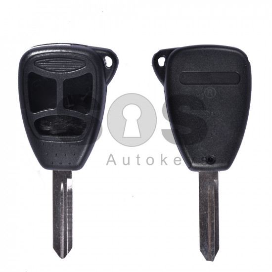 Key Shell (Regular) for Chrysler / Dodge / Jeep Buttons:3 / Blade signature: CY24 / (Empty box) TYPE 1