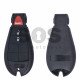 Key Shell (Smart) for Dodge/Jeep Buttons:2+1 / Blade signature: CY24 / (Fish)