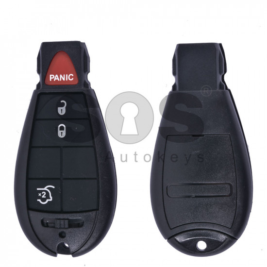 Key Shell (Smart) for Chrysler (Fish) Buttons:3+1 / Blade signature: CY24 / KEYLESS GO