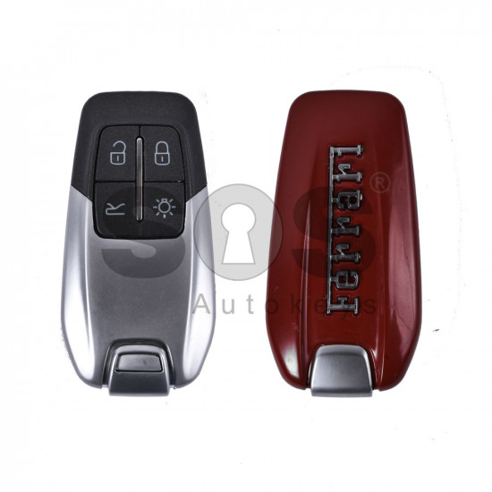 Key Shell (Smart) for Ferrari Buttons:4 / Blade signature: SIP22 / (With Logo)