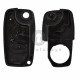Key Shell (Flip) for Fiat / Lancia / Alfa Romeo Buttons:3 / Blade signature: SIP22 / (With Logo) Old Design