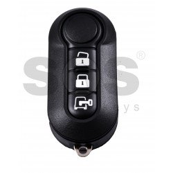 Key Shell (Flip) for Fiat Buttons:3 / Blade signature: SIP22 / (No Logo)