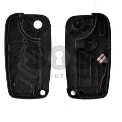 Key Shell (Flip) for Fiat Buttons:2 / Blade signature: SIP22 / (With Logo)