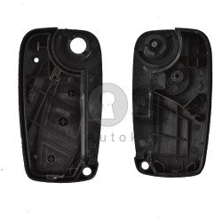 Key Shell (Flip) for Fiat Buttons:3 / Blade signature: SIP22 / (With Logo)