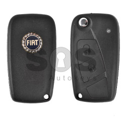 Key Shell (Flip) for Fiat Buttons:3 / Blade signature: SIP22 / (With Logo)