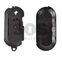 Key Shell (Flip) for Fiat Buttons:3 / Blade signature: SIP22 / (With Logo)
