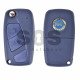 Key Shell (Flip) for Fiat Buttons:3 / Blade signature: SIP22 / (With Logo)
