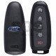 Key Shell (Smart) for Ford Buttons:4+1 / Blade signature: HU101 / (With Logo)