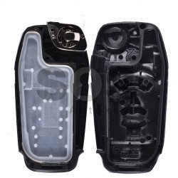 Key Shell (Flip) for Ford Buttons:3+1 / Blade signature: HU101 / (With Logo) Key Shell (Flip) for Ford Buttons:3+1 / Blade signature: HU101 / (With Logo)