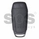 Key Shell (Flip) for Ford Buttons:3 / Blade signature: HU101 / (Without Logo)