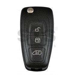 Key Shell (Flip) for Ford Buttons:3 / Blade signature: HU101 / (With Logo)