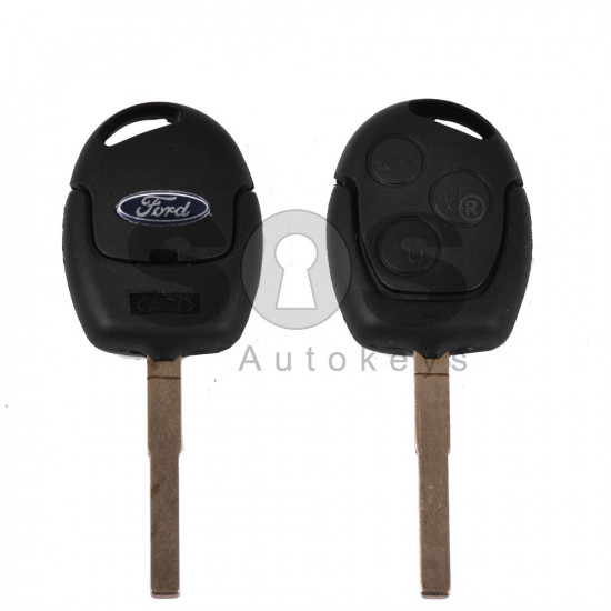 Key Shell (Regular) for Ford Buttons:3 / Blade signature: HU101 / (With Logo)