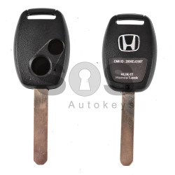 Key Shell (Regular) for Honda Buttons:2 / Blade signature: HON66 / (With Logo) 