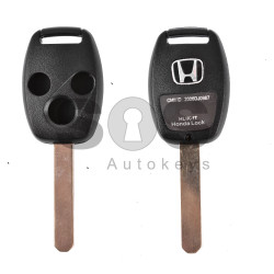 Key Shell (Regular) for Honda Buttons:3 / Blade signature: HON66 / (With Logo)