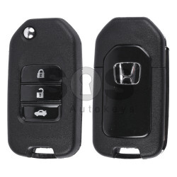 Key Shell (Flip) for Honda Buttons:3 / Blade signature: HON66 / (New Vision) / (With Logo)