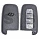 Key Shell (Smart) for Hyundai Buttons:4 / Blade signature: HY22 / (With Logo) / (With Blade)