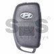 Key Shell (Flip) for Hyundai Buttons:3+1P / Blade signature: HY22 / (With Logo)