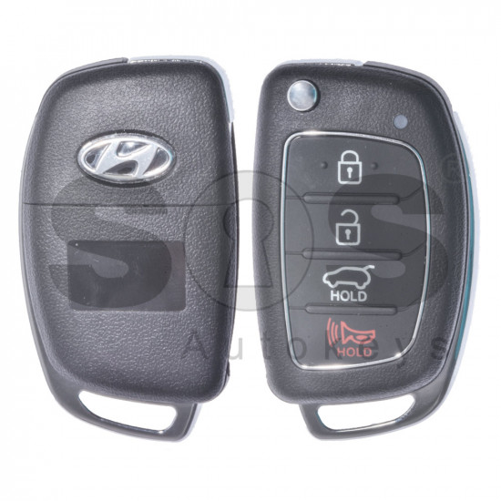 Key Shell (Flip) for Hyundai Buttons:3+1P / Blade signature: HY22 / (With Logo)