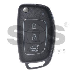 Key Shell (Flip) for Hyundai Buttons:3 / Blade signature: HY22 / (With Logo) / (Brown) Key Shell (Flip) for Hyundai Buttons:3 / Blade signature: HY22 / (With Logo) / (Brown)