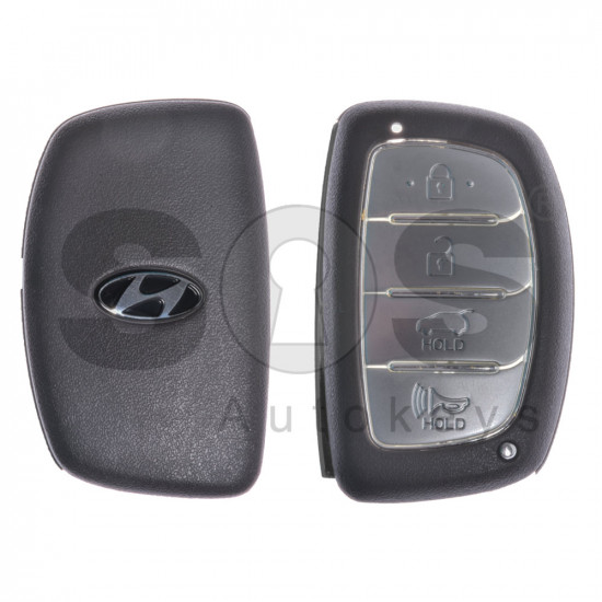 Key Shell (Smart) for Hyundai Buttons:3+1P / Blade signature: HY22 / (With Logo) / With Blade / (Brown) 