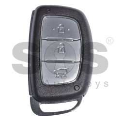 Key Shell (Smart) for Hyundai Buttons:3 / Blade signature: HY22 / (With Logo) / With Blade / (Brown) 