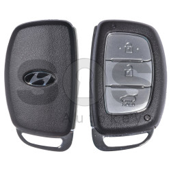Key Shell (Smart) for Hyundai Buttons:3 / Blade signature: HY22 / (With Logo) / With Blade / (Brown) 