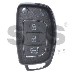 Key Shell (Flip) for Hyundai Buttons:3 / Blade signature: HY22 / (With Logo)