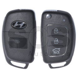 Key Shell (Flip) for Hyundai Buttons:3 / Blade signature: HY22 / (With Logo)