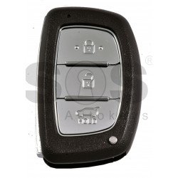 Key Shell (Smart) for Hyundai Buttons:3 / Blade signature: HY22 / (With Logo) / With Blade / (Brown) / With battery Place 