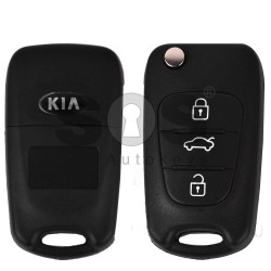 Key Shell (Flip) for Hyundai / Kia Buttons:3 / Blade signature: HY22 / (With Logo)
