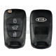 Key Shell (Flip) for Hyundai / Kia Buttons:3 / Blade signature: HY22 / (With Logo)