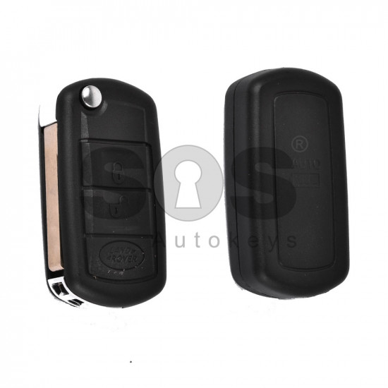 Key Shell (Flip) for LAND ROVER Buttons:3 / Blade signature: HU92 / (With Logo)