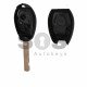 Key Shell (Regular) for Land Rover Buttons:2 / Blade signature: HU92