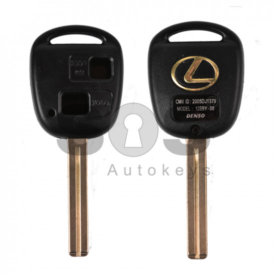Key Shell (Regular) for Lexus Buttons:2 / Blade signature: TOY40 / (With Logo)