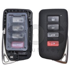 Key Shell (Smart) for Lexus 2016+ Buttons:3+1 / Blade signature: TOY-94 / (With Blade) / (Place for Logo)