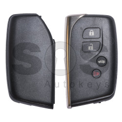 Key Shell (Smart) for Lexus 2018+ Buttons:3+1 / Blade signature: TOY-94 / (With Blade) / (No Logo)