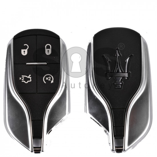Key Shell (Smart) for Maserati Buttons:4 / Blade signature: CY24 / (With Logo)