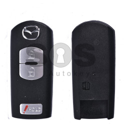 Key Shell (Smart) for Mazda Buttons:2+1 / Blade signature: MA24R / (With Logo)