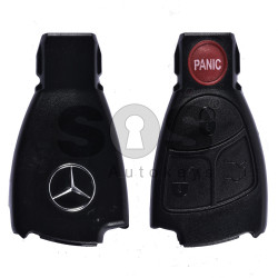 Key Shell (Smart) for Mercedes Buttons:3+1 Panic / Blade signature: HU64 / (Black Fish-THE BEST QUALITY ) / (With Logo)