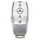 Key Shell (Smart) for Mercedes Buttons:3 / Blade signature: HU64 / With Blade /  White