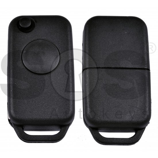 Key Shell (Flip) for Mercedes S-Class W140 Buttons:1 / Blade signature: HU39 / (Without Logo)