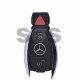 Key Shell (Smart) for Mercedes Buttons:2+1 / Blade signature: HU64 / (Chrome) / (With Logo)