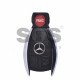 Key Shell (Smart) for Mercedes Buttons:3+1 / Blade signature: HU64 / (Chrome) / (With Logo)