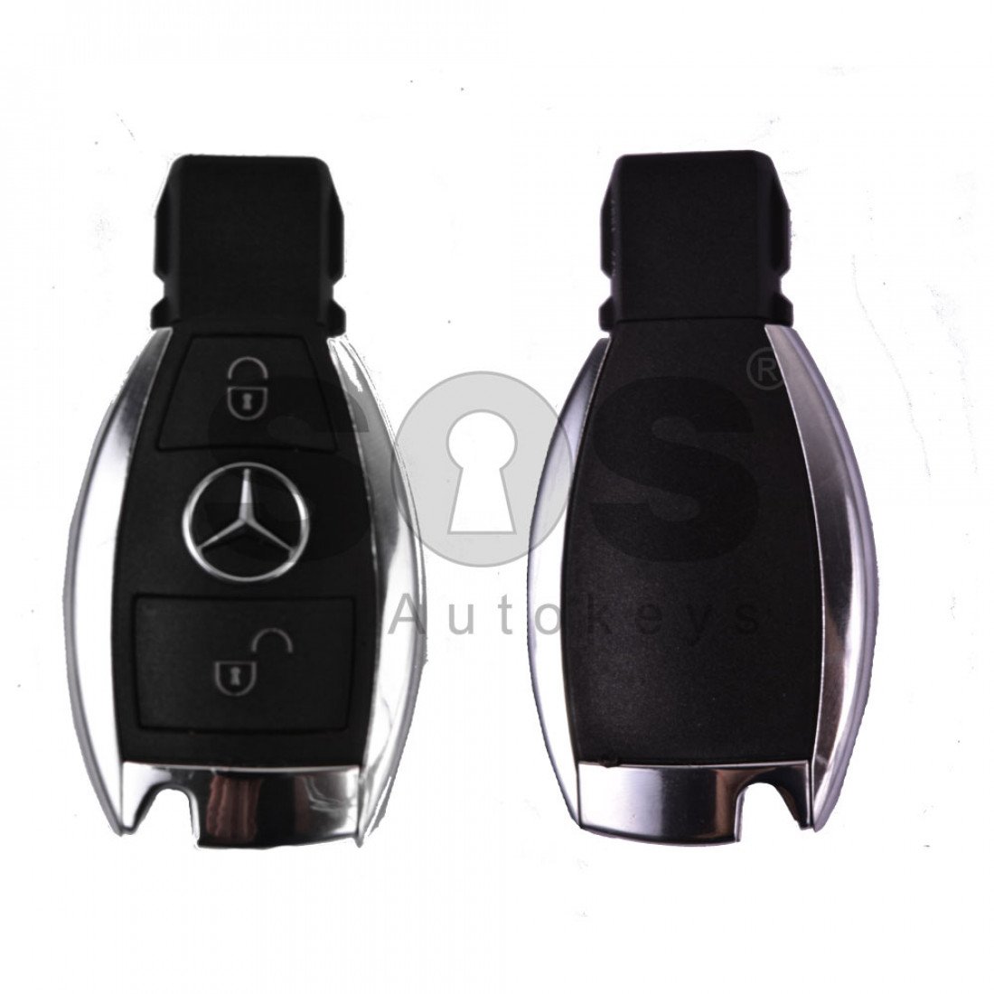 Key Shell (Smart) for Mercedes Buttons:2 / Blade signature: HU64 ...