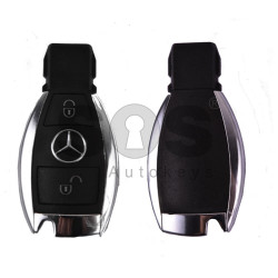 Key Shell (Smart) for Mercedes Buttons:2 / Blade signature: HU64 / (Newest FBS3/FBS4) / (With Logo)