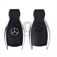 Key Shell (Smart) for Mercedes Buttons:3 / Blade signature: HU64 / (Chrome) / (With Logo)