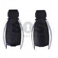 Key Shell (Smart) for Mercedes Buttons:2 / Blade signature: HU64 / (Chrome)