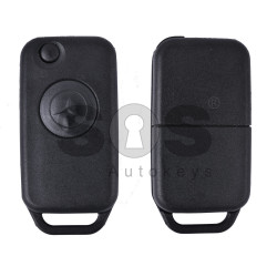 Key Shell (Flip) for Mercedes S-Class W140 Buttons:1 / Blade signature: HU39 / (With Logo)