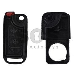 Key Shell (Flip) for Mercedes A-Class Buttons:2 / Blade signature: HU64 / (With Logo) Key Shell (Flip) for Mercedes A-Class Buttons:2 / Blade signature: HU64 / (With Logo)